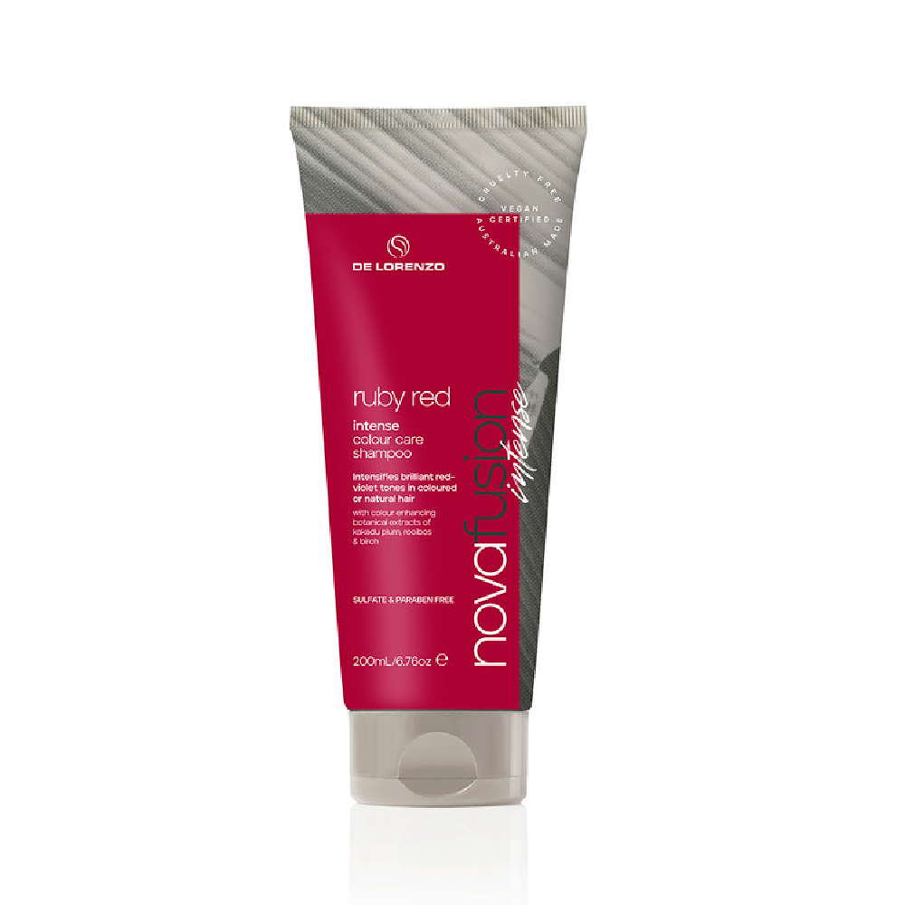 De Lorenzo Novafusion Intense Colour Care Shampoo - Ruby Red 200ml