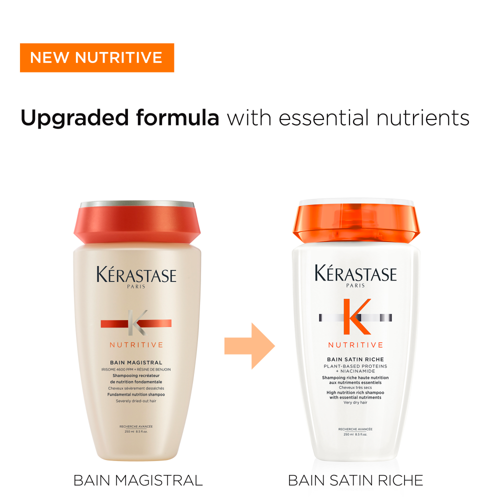 Kérastase Nutritive Bain Satin Riche Hydrating Shampoo Medium To Thick Hair 250ml