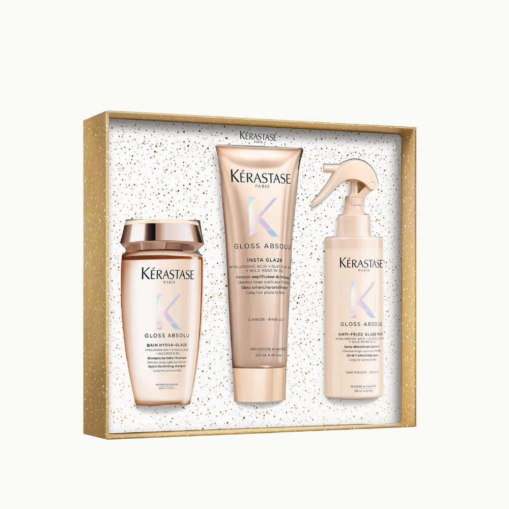 KÉRASTASE GLOSS ABSOLU COFFRET GIFT SET FOR HAIR PRONE TO FRIZZ
