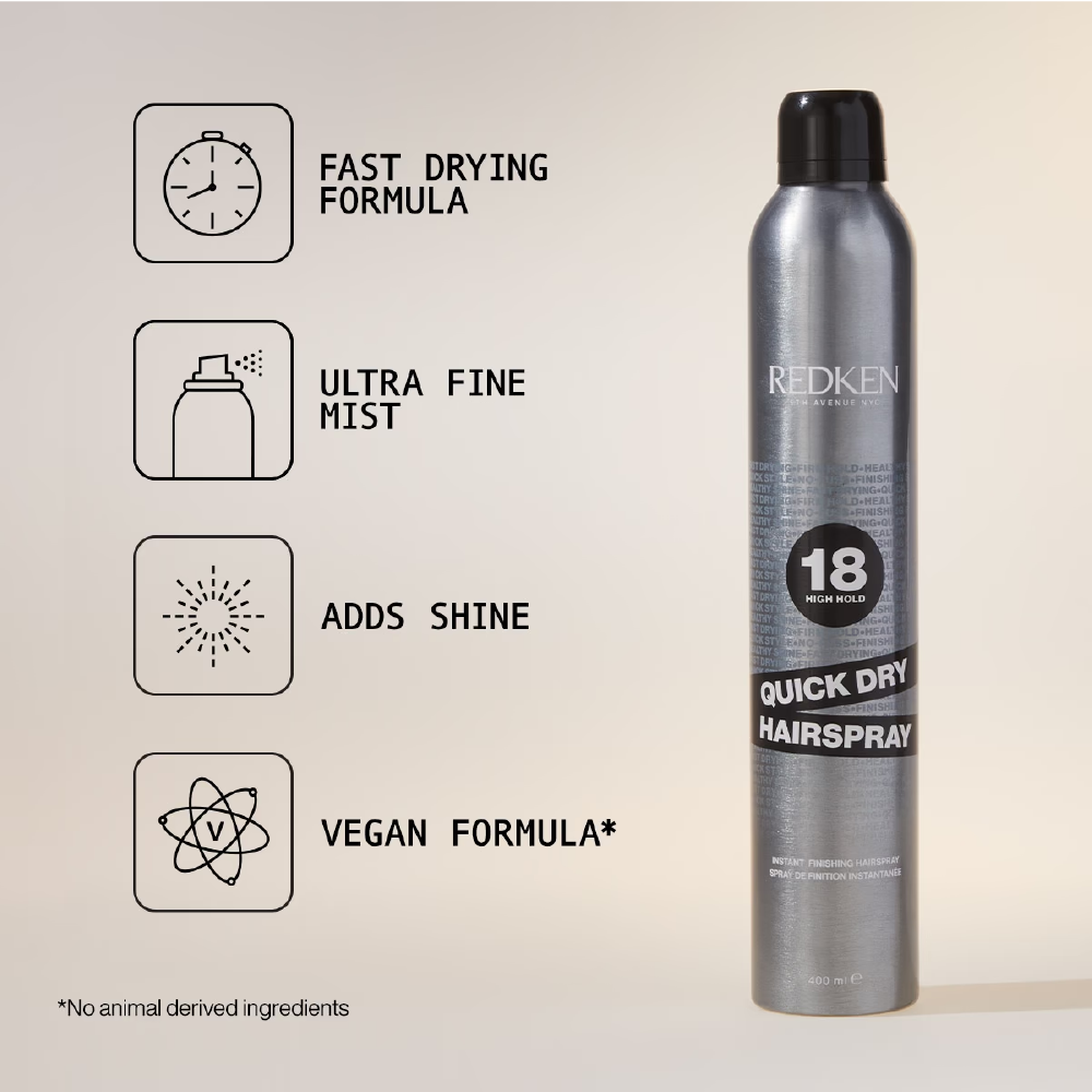 Redken 18 High Hold Quick Dry Hairspray 400ml