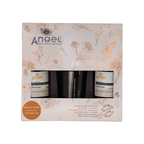 ANGEL EN PROVENCE ORANGE FLOWER SHINING COLOUR PROTECTION TRIO GIFT SET