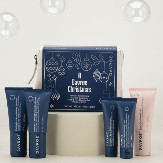 DAVROE FORTITUDE BOND BUILDING CHRISTMAS TRAVEL SET 5PC FOR HEALTHIER HAIR