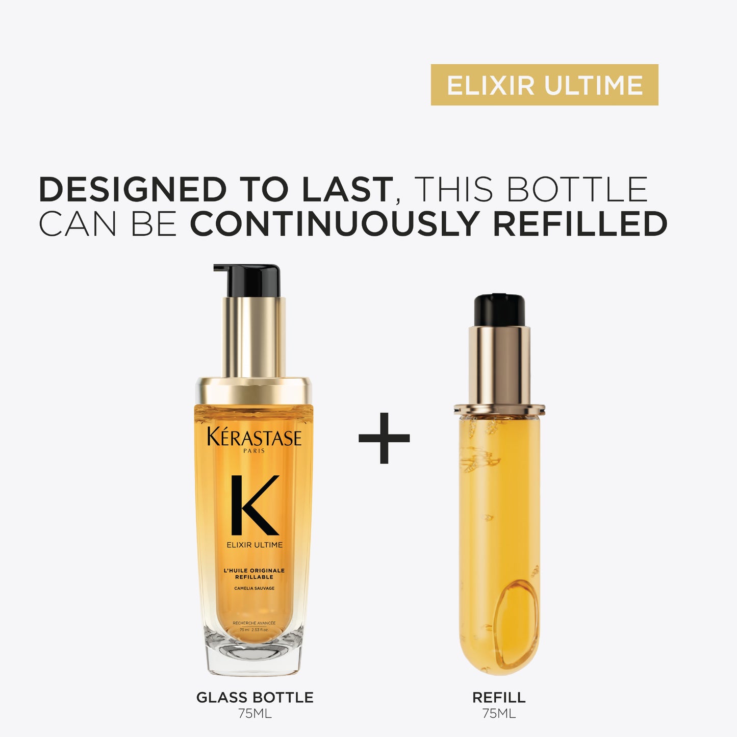 KÉRASTASE ELIXIR ULTIME L'HUILE ORIGINALE REFILL AND RENEW SET