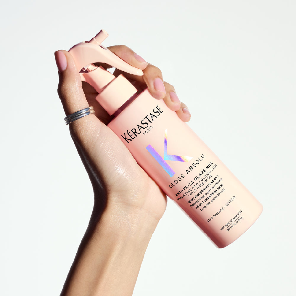 KÉRASTASE GLOSS ABSOLU ANTI-FRIZZ GLAZE MILK SMOOTHING HEAT PROTECTOR 190ML