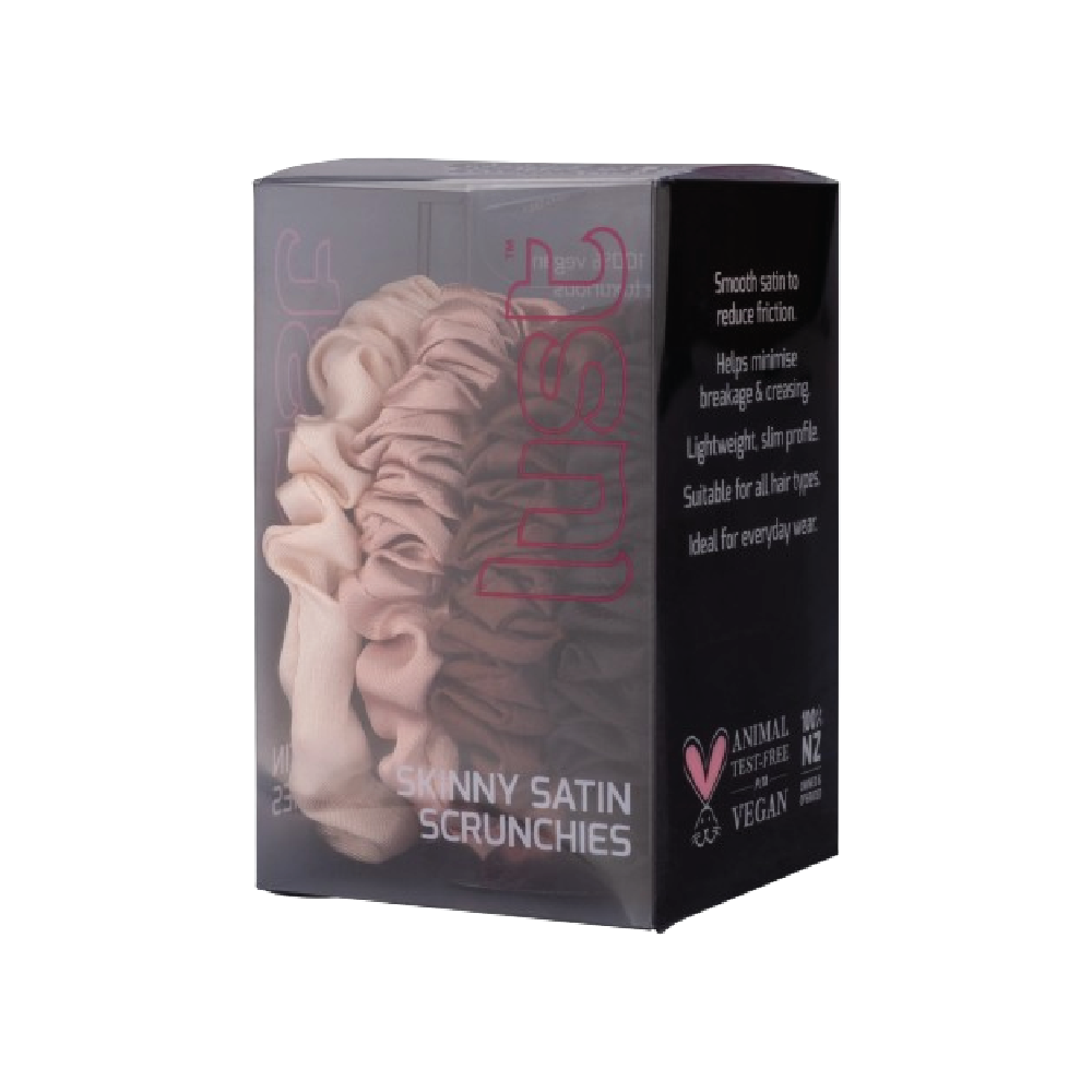 LUST SKINNY SATIN SCRUNCHIES 4PK