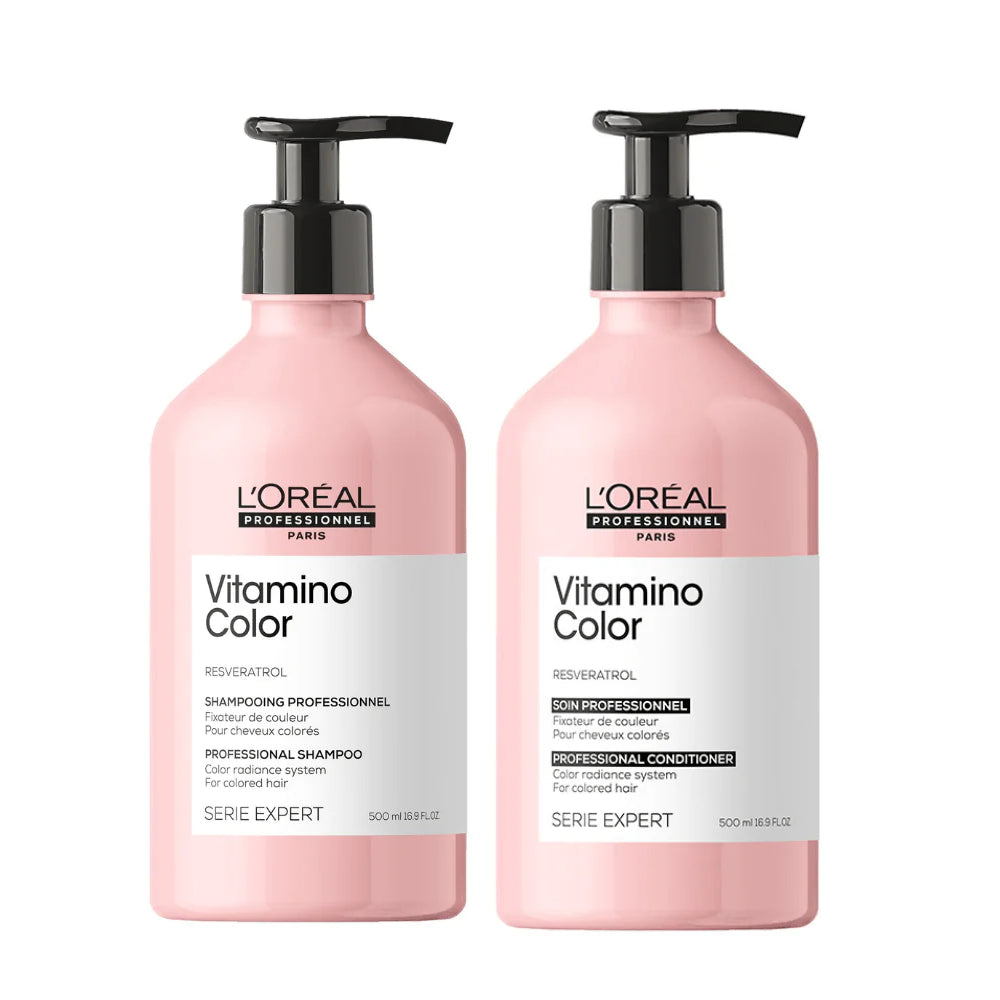 L’ORÉAL PROFESSIONNEL SERIE EXPERT VITAMINO SHAMPOO & CONDITIONER DUO 500ML