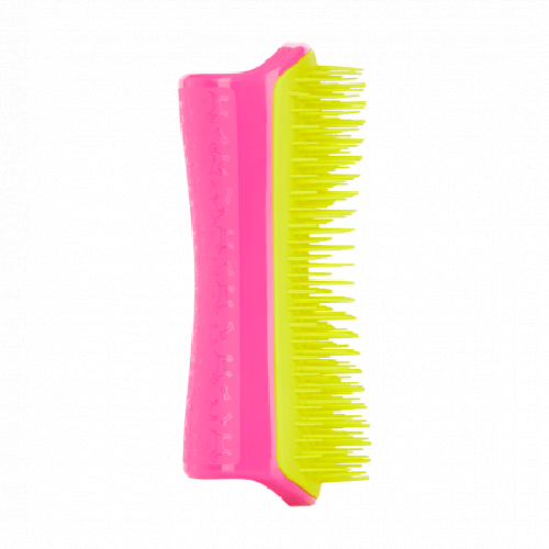 Pet Teezer Detangling And Dog Grooming Pink/Yellow Side View