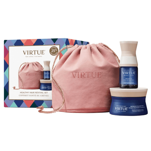 VIRTUE HOLIDAY HEALTHY HAIR REVIVAL KIT FOR RESTORING DRY OR DAMAGED HAIR