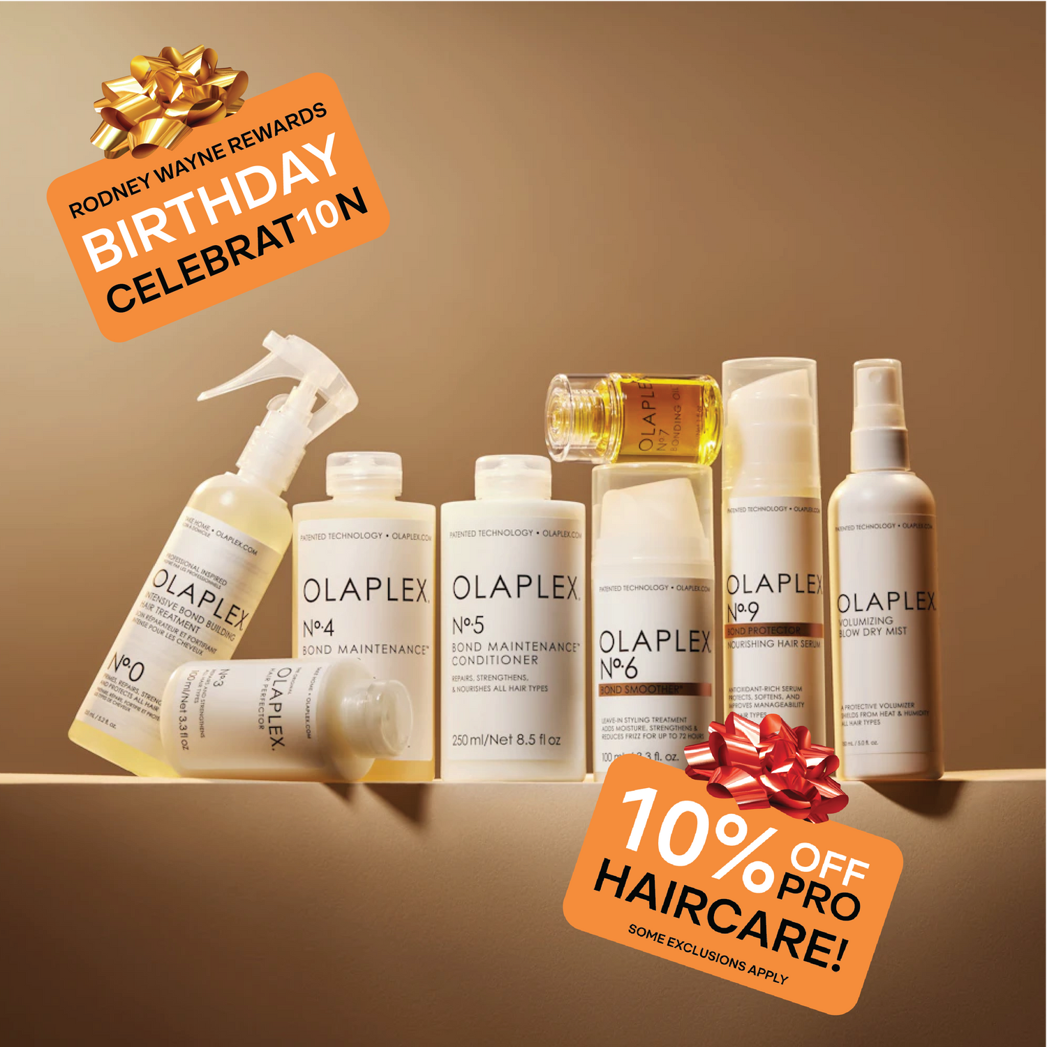 TREAT YOURSELF! - 10% OFF PROFESSIONAL HAIRCARE