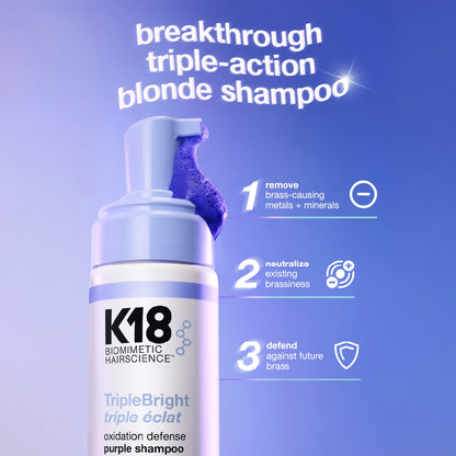 K18 TRIPLEBRIGHT PURPLE SHAMPOO FOAM 125ML