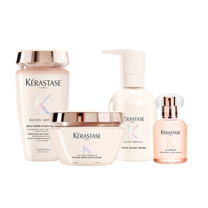 KÉRASTASE GLOSS ABSOLU THICK UNRULY HAIR TYPES GLOSS ESSENTIALS AND FRAGRANCE RITUAL CARE KIT