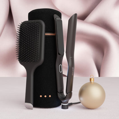 GHD SCULPT INTERACTIVE HAIR STRAIGHTENER GIFT SET IN BLACK