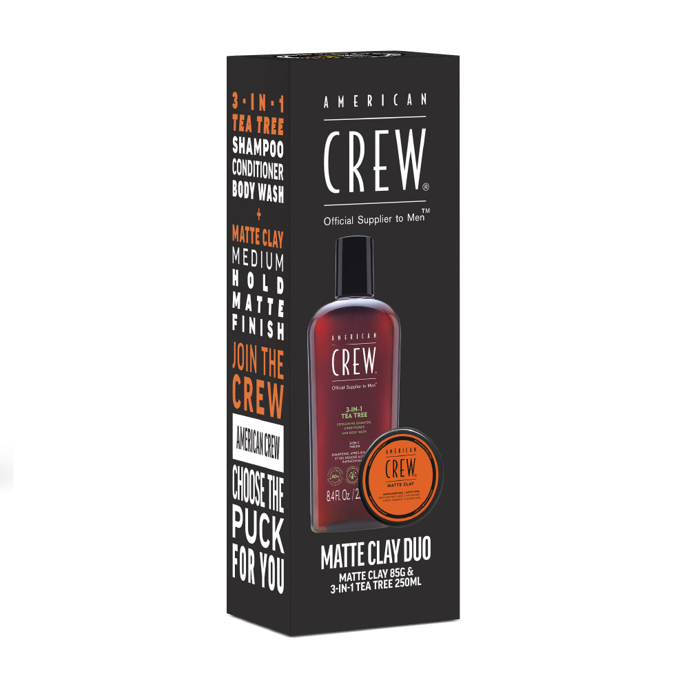 AMERICAN CREW DAILY CLEANSING SHAMPOO AND MATTE CLAY GIFT SET