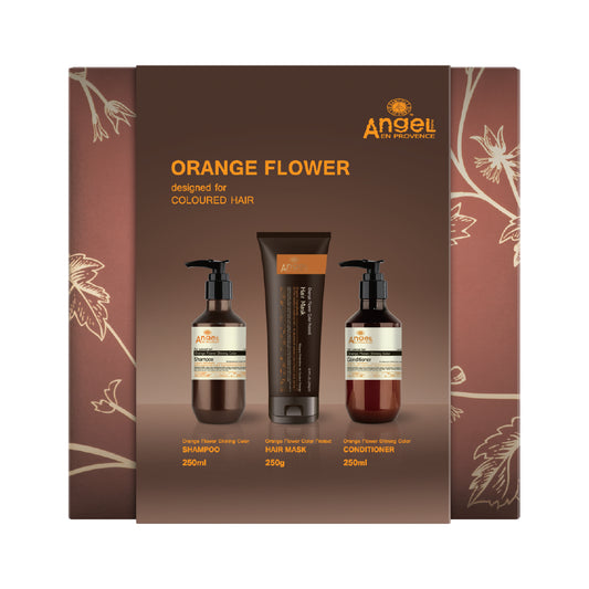 ANGEL EN PROVENCE ORANGE FLOWER SHINING COLOUR PROTECTION TRIO GIFT SET
