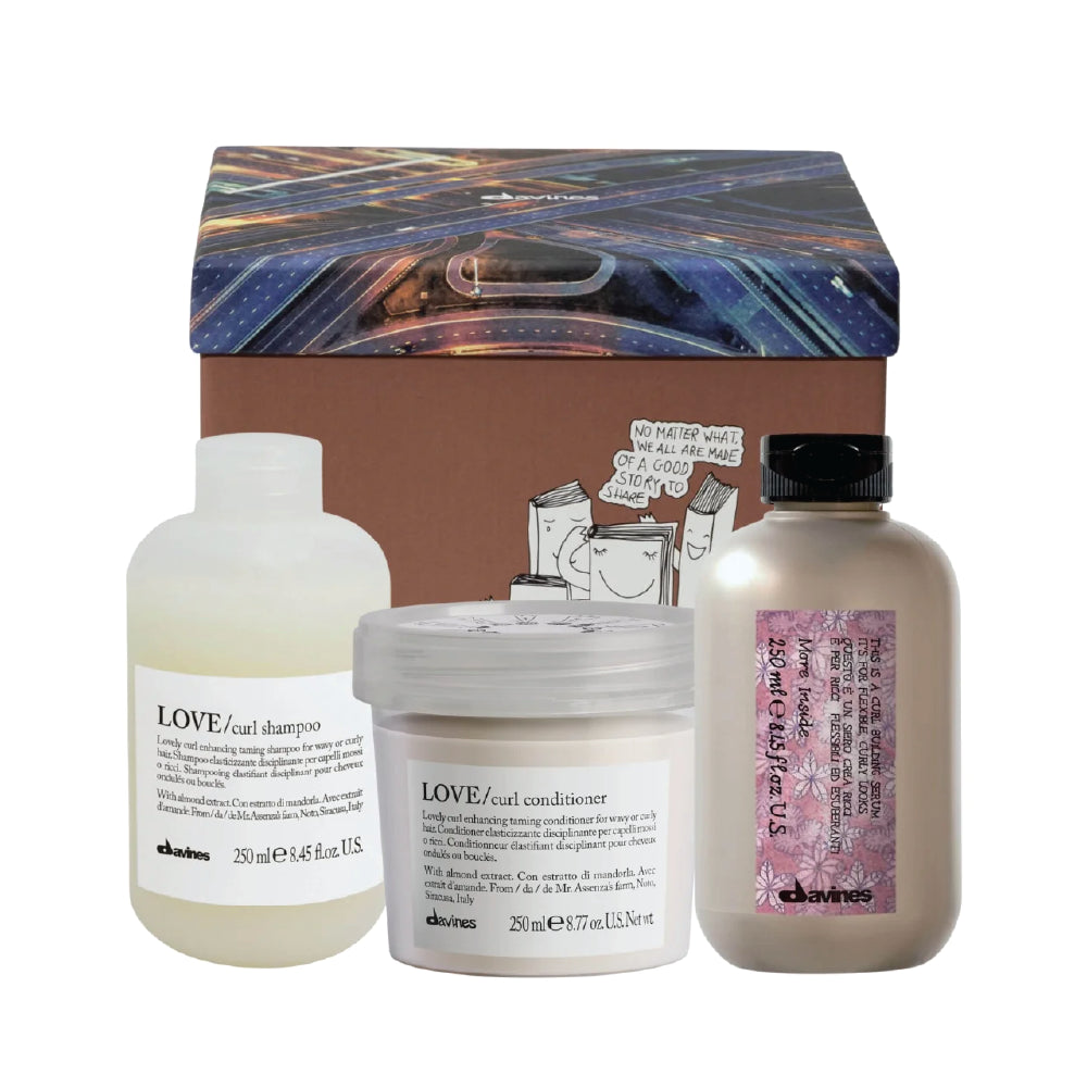 DAVINES LOVE CURL THREE PIECE GIFT SET