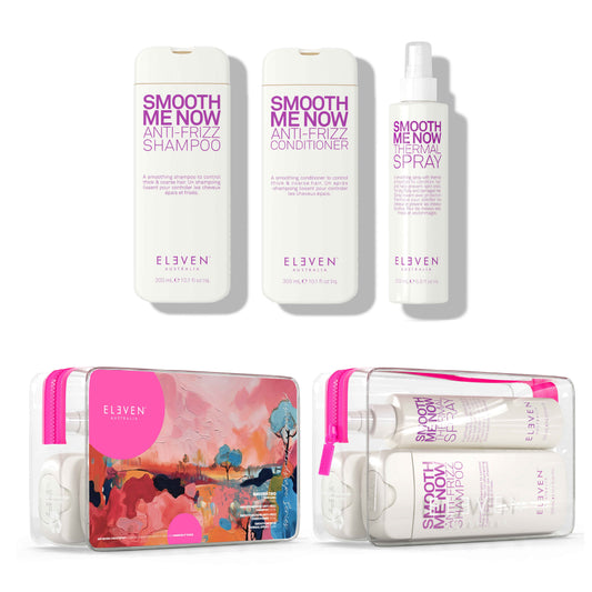 ELEVEN SMOOTH ME NOW GIFT SET TO CONTROL THICK AND COARSE HAIR