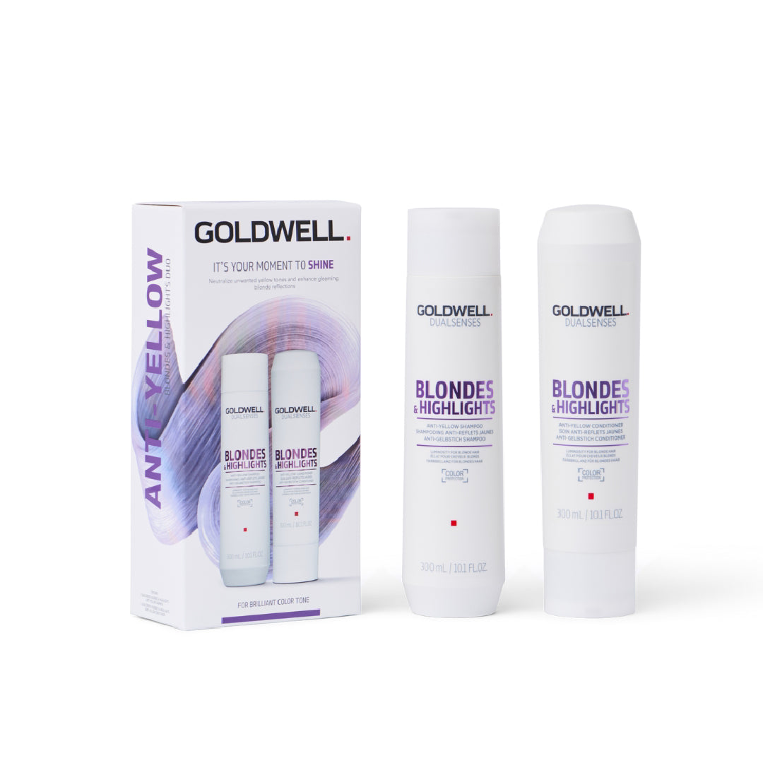 GOLDWELL BLONDES AND HIGHLIGHTS GIFT SET FOR BLONDE HAIR