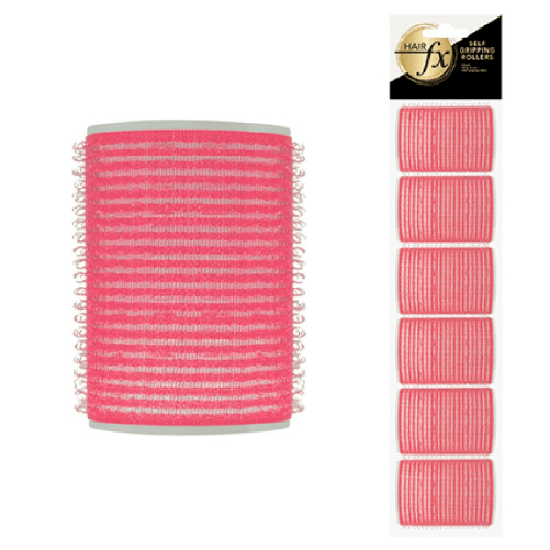 HAIR FX VELCRO ROLLER PINK 44MM 6PC