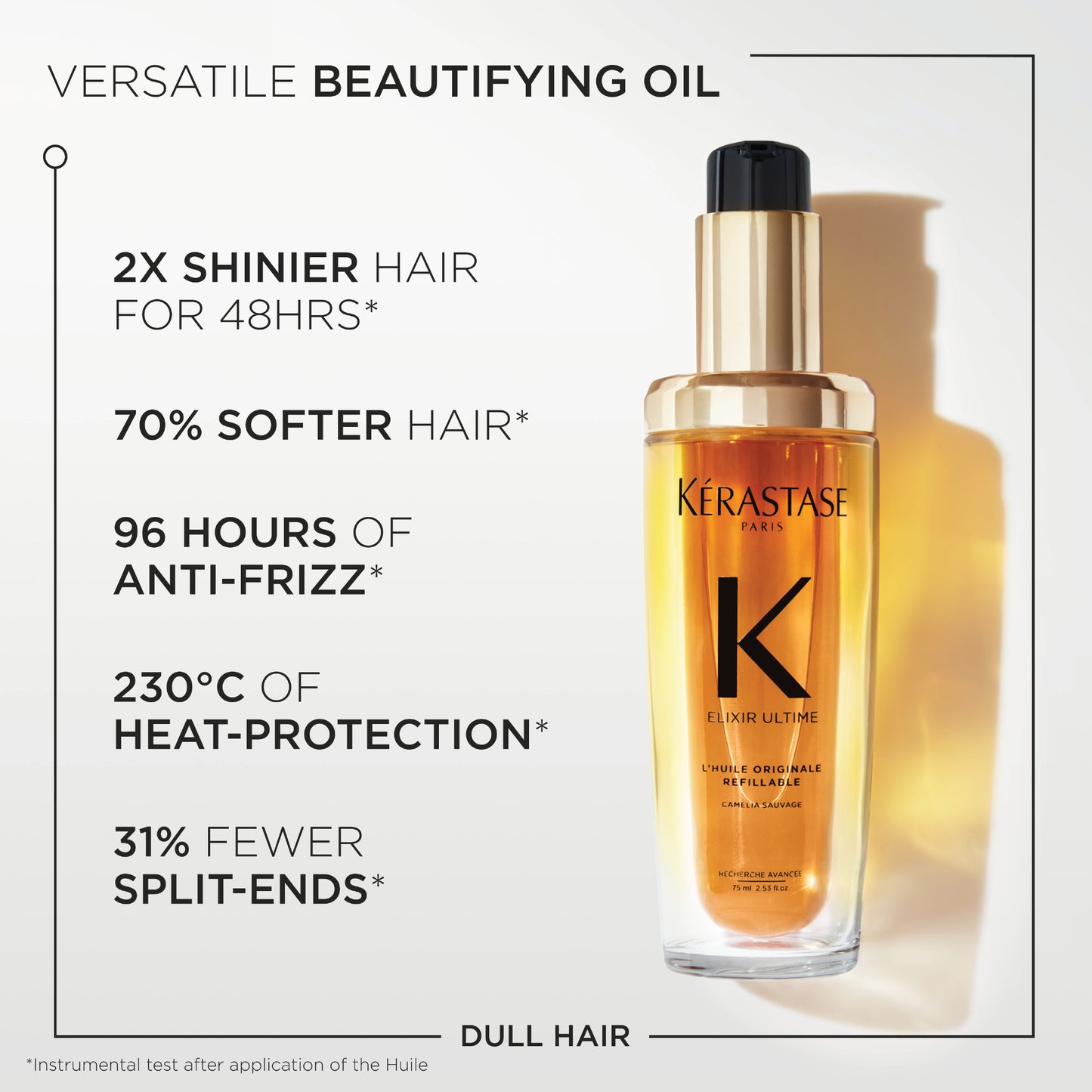 KÉRASTASE ELIXIR ULTIME L'HUILE ORIGINALE REFILLABLE HAIR OIL 75ML