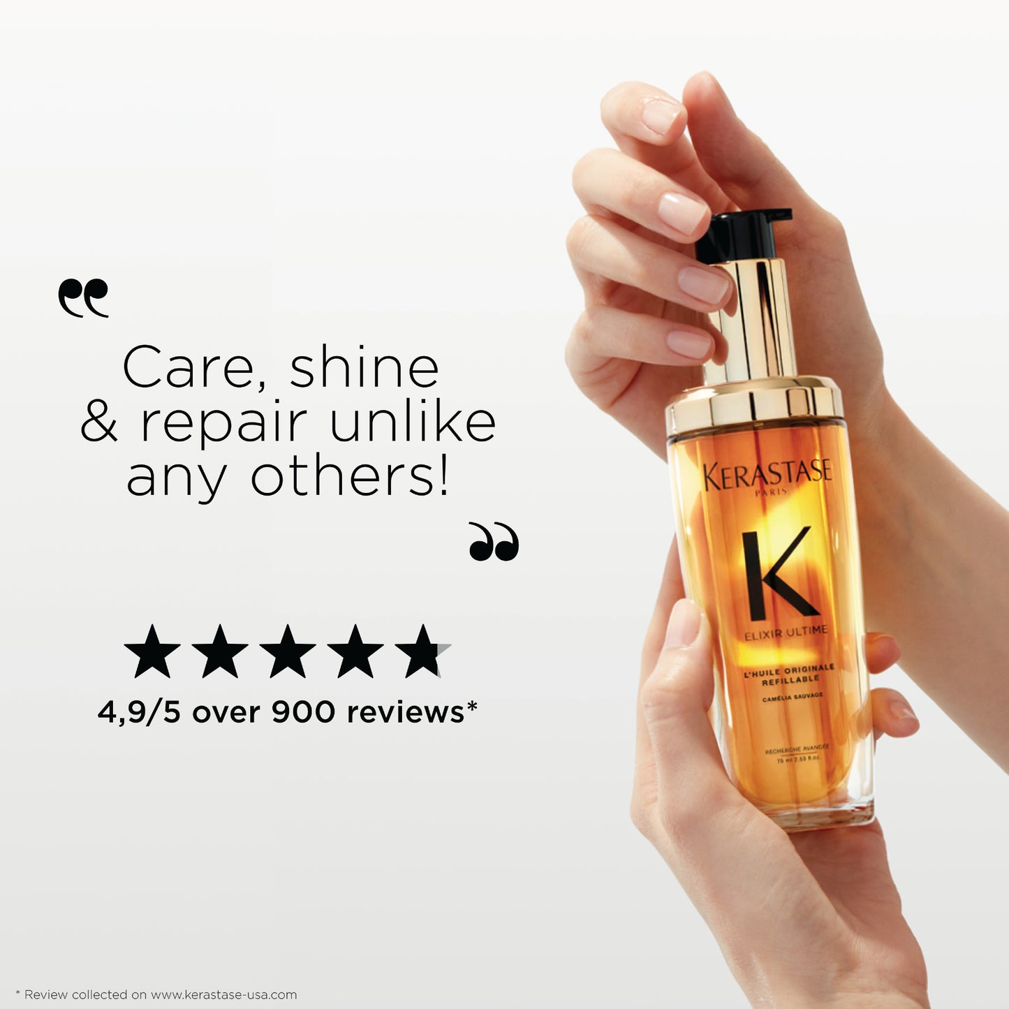 KÉRASTASE ELIXIR ULTIME L'HUILE ORIGINALE REFILLABLE HAIR OIL 75ML