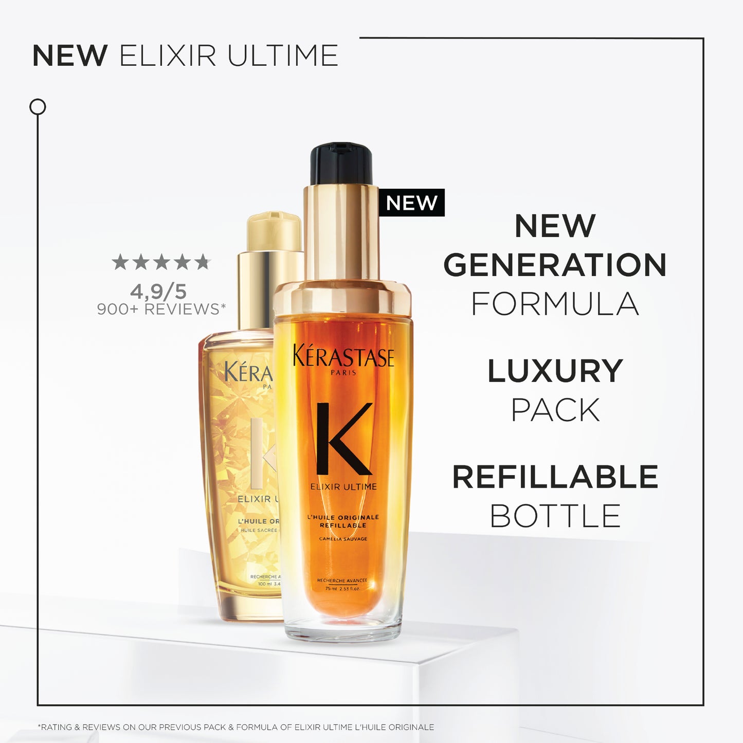 KÉRASTASE ELIXIR ULTIME L'HUILE ORIGINALE REFILLABLE HAIR OIL 75ML