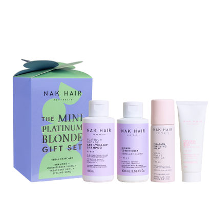 NAK THE MINI PLATINUM BLONDE TRAVEL GIFT SET FOR BLONDE HAIR