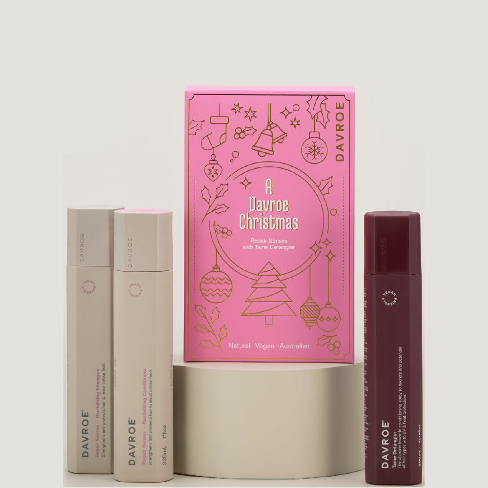 Seasonal Davroe Repair Senses Three Piece Gift Set For Damaged Hair ...