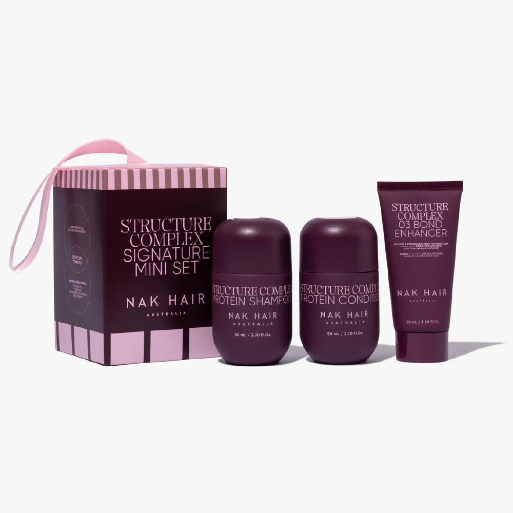 SEASONAL NAK MINI TRIO STRUCTURE COMPLEX TRAVEL GIFT SET FOR DAMAGED HAIR