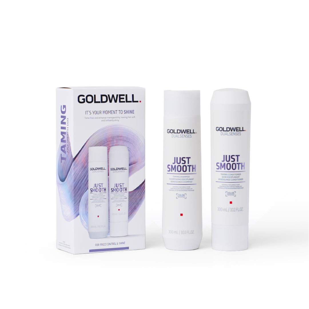 GOLDWELL JUST SMOOTH GIFT SET FOR UNRULY HAIR