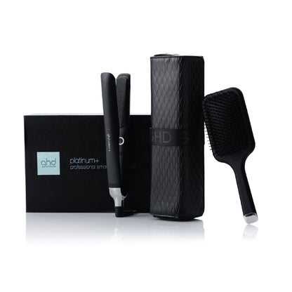 ghd PLATINUM+ WITH PADDLE BRUSH & HEAT-RESISTANT BAG GIFT SET
