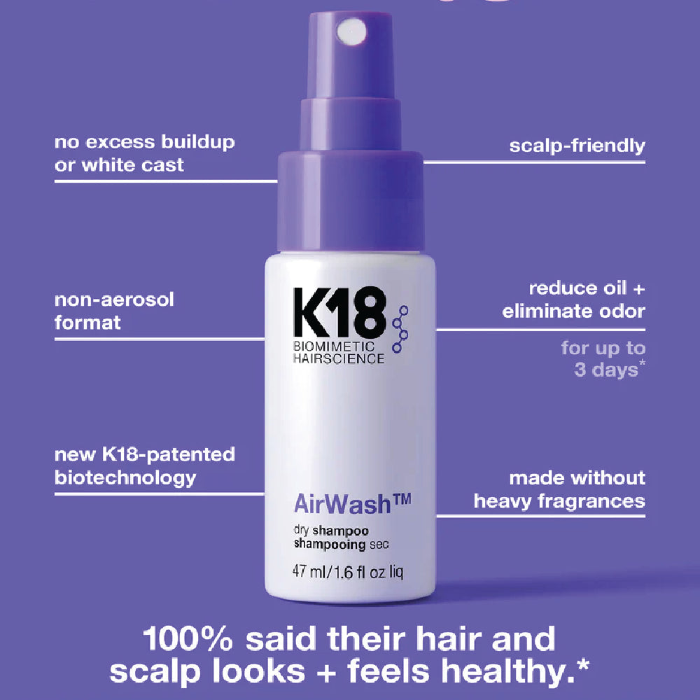 K18 AIRWASH DRY SHAMPOO TRAVEL SIZE 47ML