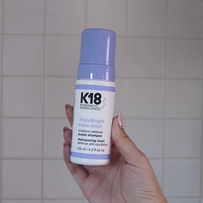 K18 TRIPLEBRIGHT PURPLE SHAMPOO FOAM 125ML