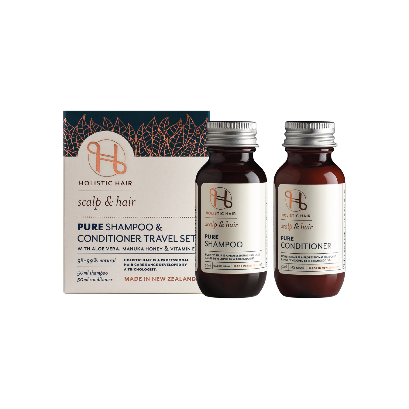 Holistic Hair Pure Shampoo & Conditioner Travel Set
