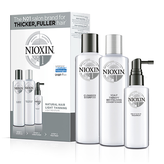 Nioxin 3D Care System 1 - 3 Piece Trial Kit For Lightly Thinning Natural Hair