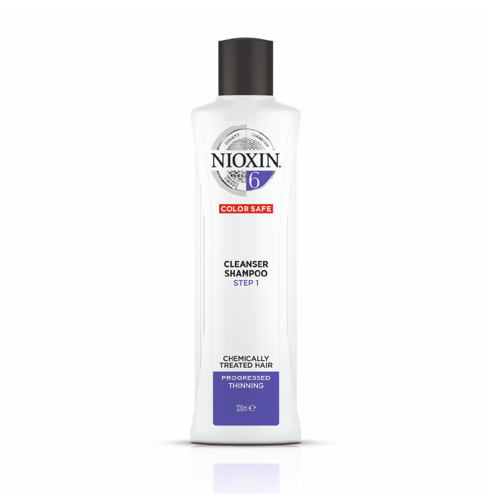 Nioxin 3D Care System 6 - Cleanser Shampoo For Chemically Treated Hair With Progressed Thinning 300ml